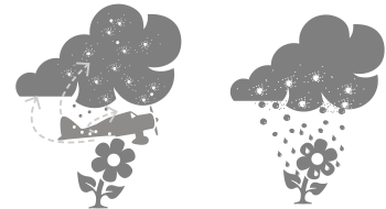 Hagelflieger verhindert große Hagelkörner Rettung bei Hagelbildung